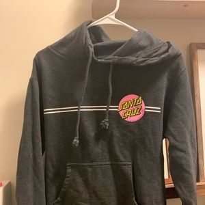 Official SantaCruz Skateboard black hoodie